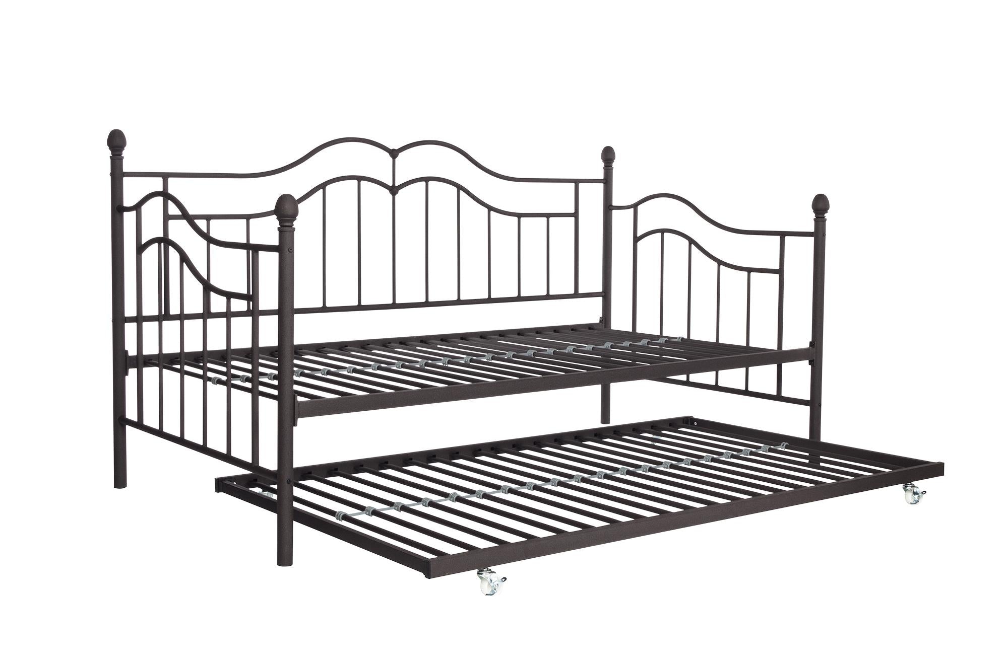 DHP Tokyo Metal Daybed with Trundle - Bronze - Twin
