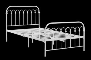 Novogratz Bright Pop Metal Bed - White - Twin