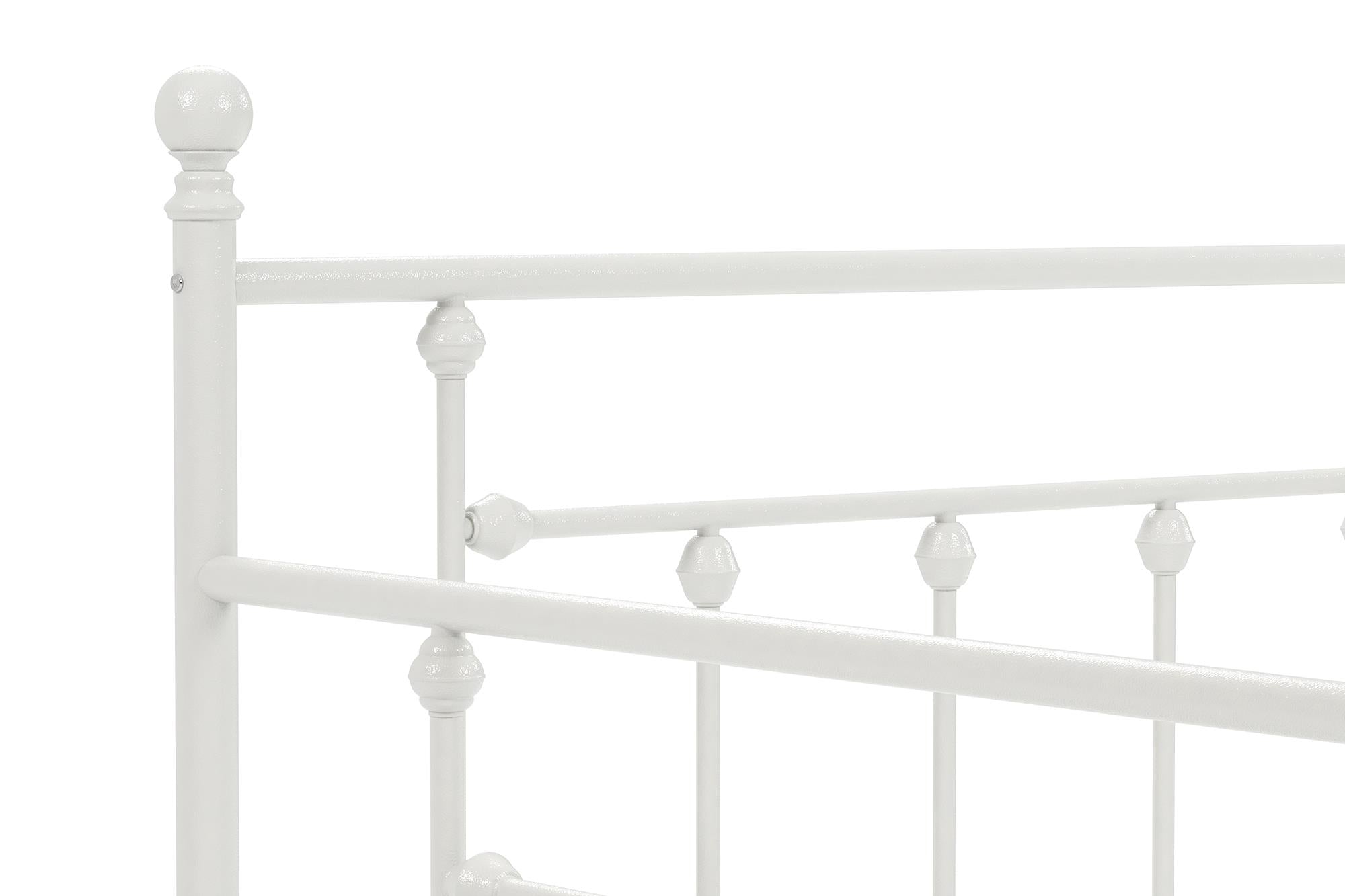 DHP Manila Metal Daybed with Trundle - White - Full