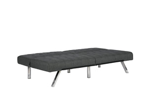 DHP Emily Armless Futon Sofa Bed - Dark Gray