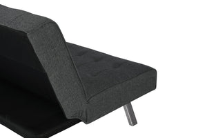 DHP Emily Armless Futon Sofa Bed - Dark Gray
