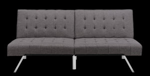 DHP Emily Armless Futon Sofa Bed - Dark Gray