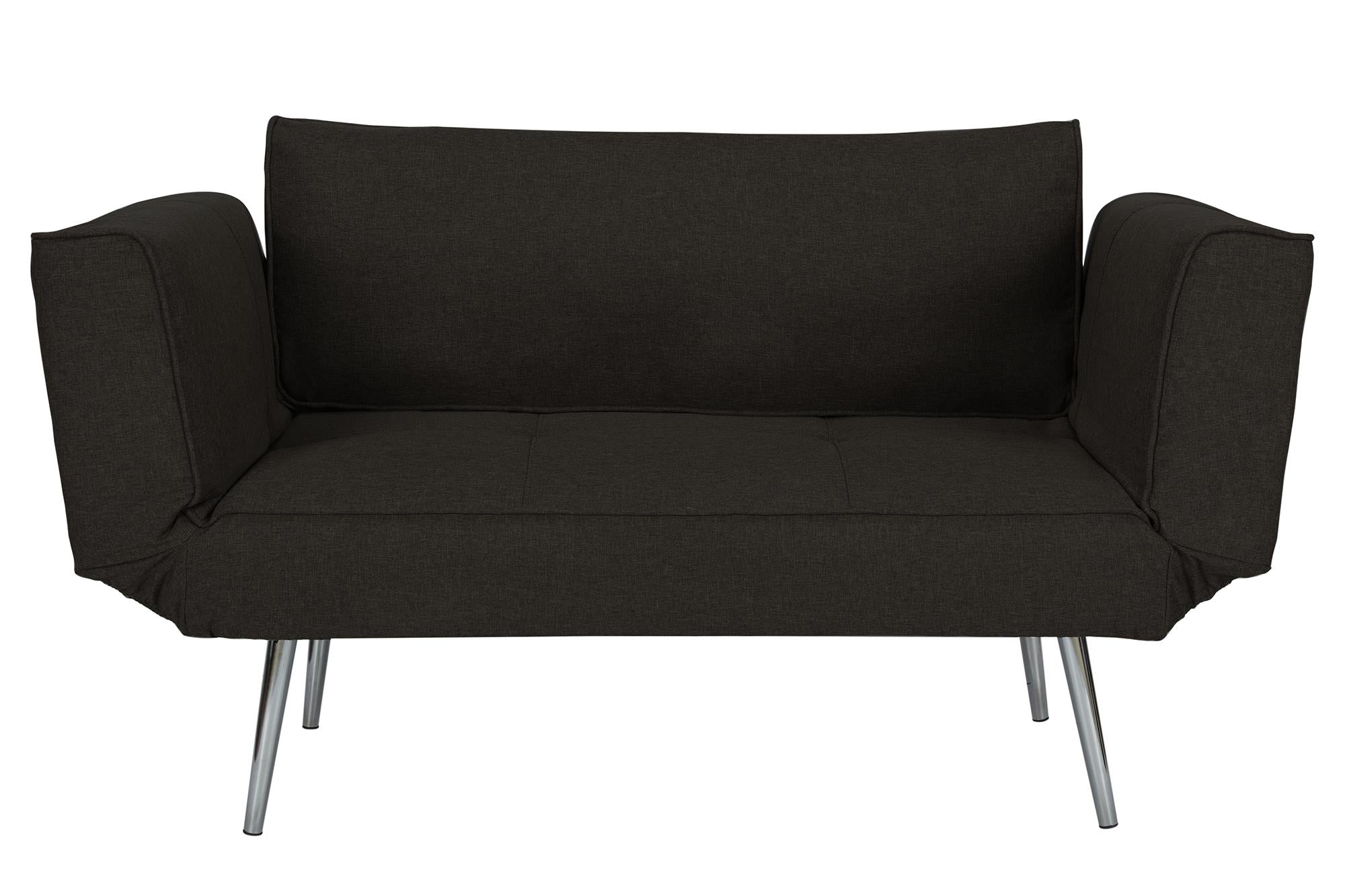 DHP Euro Futon with Magazine Storage - Black