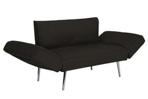 DHP Euro Futon with Magazine Storage - Black