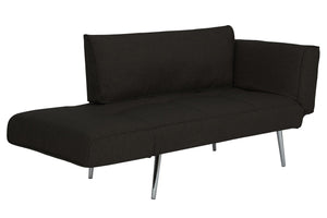 DHP Euro Futon with Magazine Storage - Black