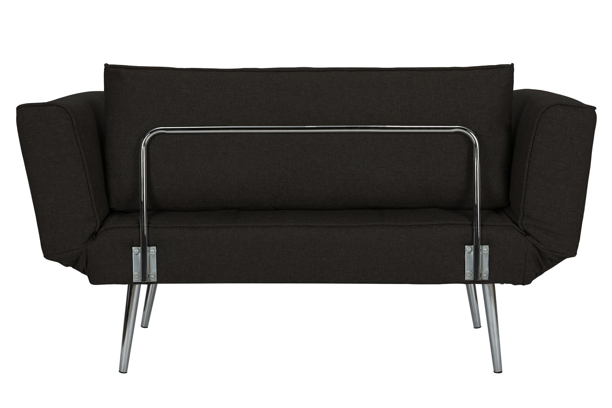 DHP Euro Futon with Magazine Storage - Black