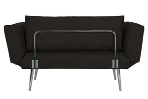 DHP Euro Futon with Magazine Storage - Black