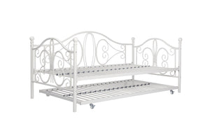 DHP Bombay Twin Metal Daybed and Trundle - White - Twin