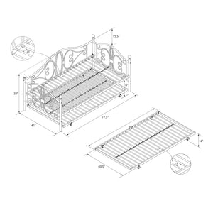DHP Bombay Twin Metal Daybed and Trundle - Bronze - Twin
