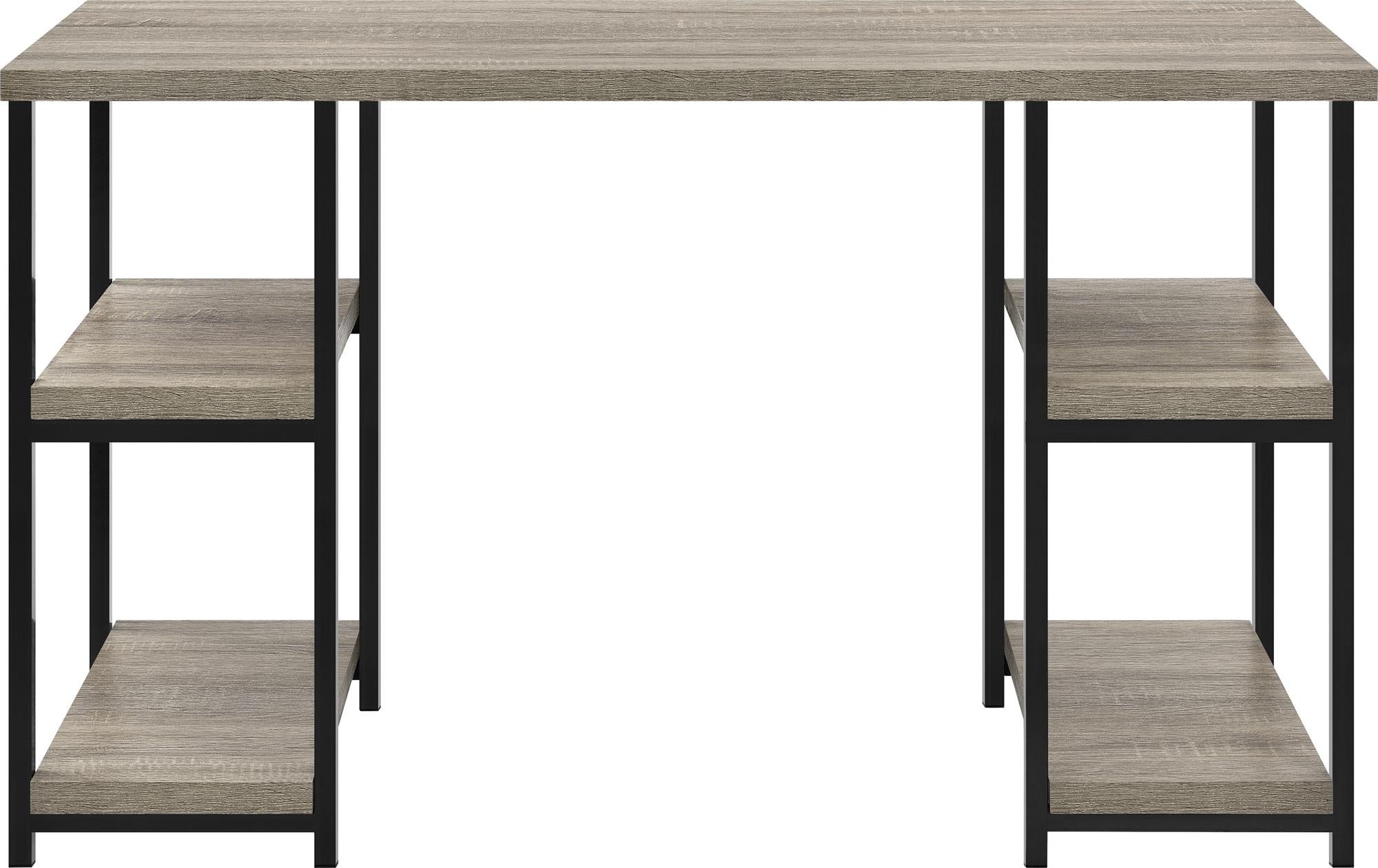 Ameriwood Home Elmwood Double Pedestal Computer Desk - Distressed Gray Oak