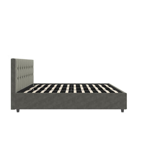DHP Cambridge Upholstered Bed with Storage - Gray - King