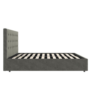 DHP Cambridge Upholstered Bed with Storage - Gray - Queen