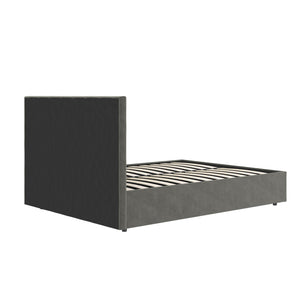 DHP Cambridge Upholstered Bed with Storage - Gray - Queen