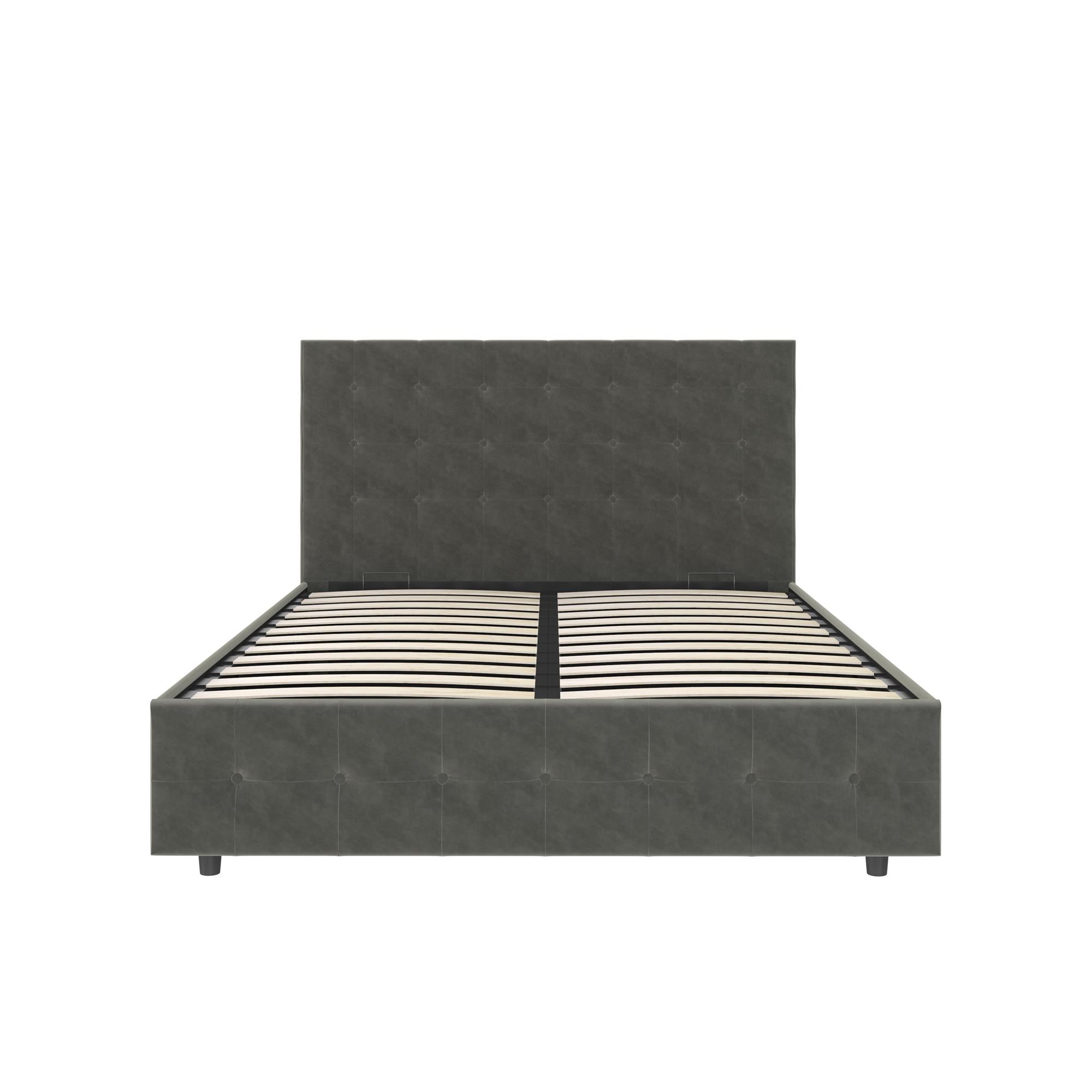 DHP Cambridge Upholstered Bed with Storage - Gray - Queen
