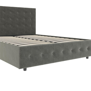 DHP Cambridge Upholstered Bed with Storage - Gray - Queen