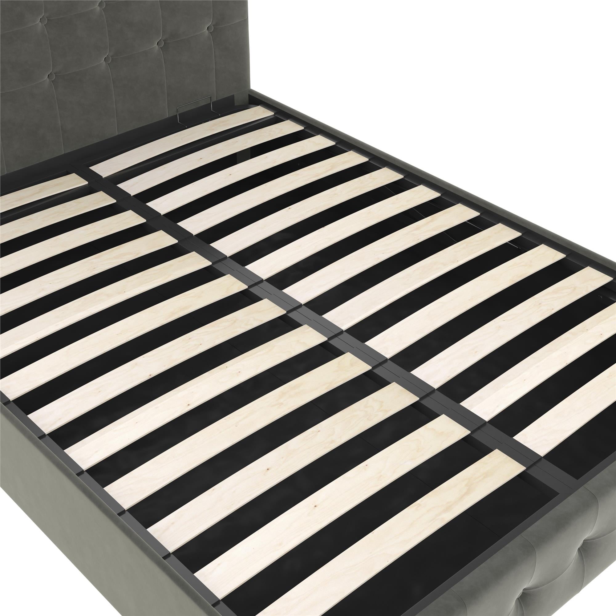 DHP Cambridge Upholstered Bed with Storage - Gray - Queen
