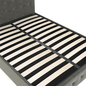 DHP Cambridge Upholstered Bed with Storage - Gray - Queen