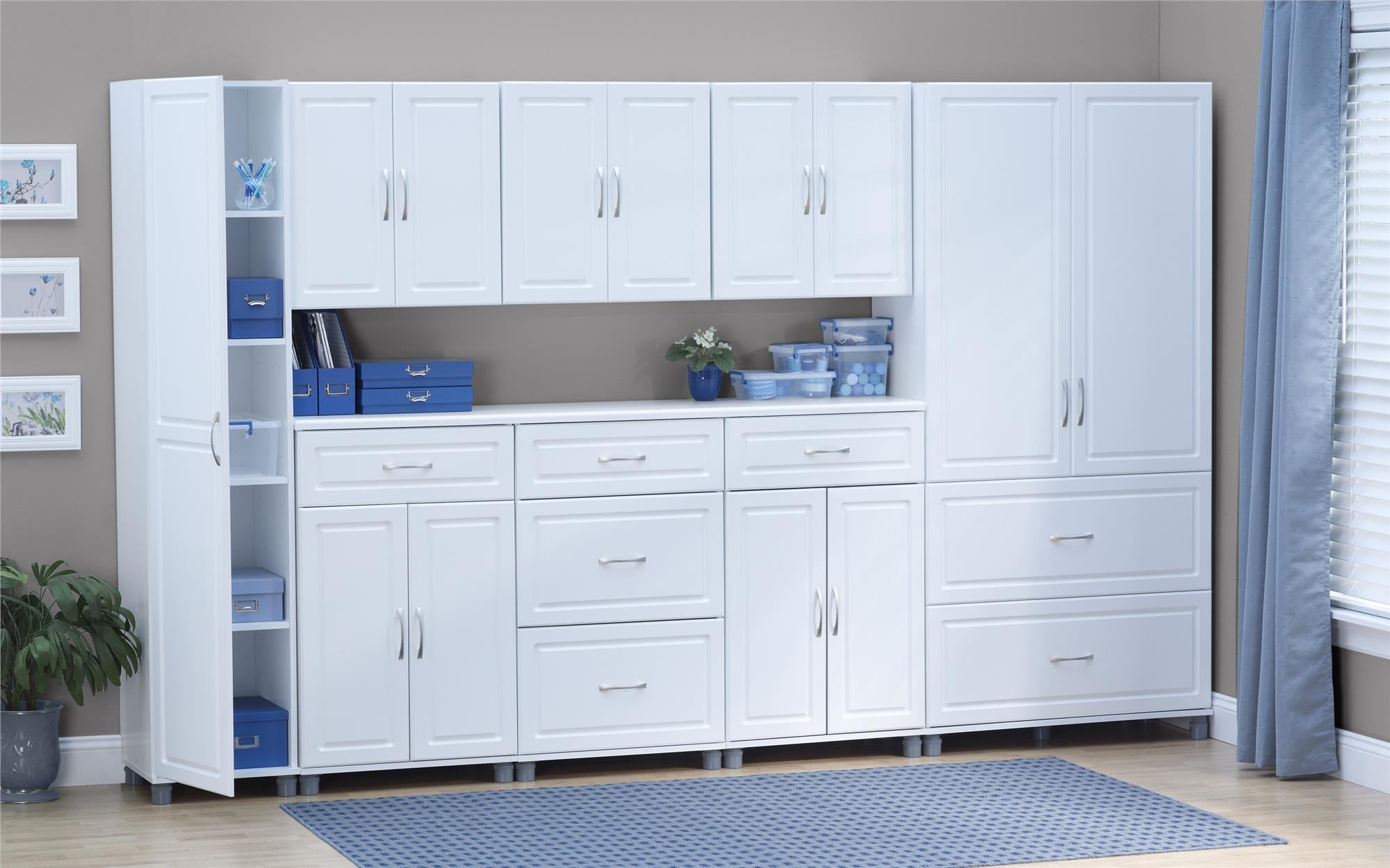 Systembuild Evolution Kendall 36" 2 Door/2 Drawer Storage Cabinet - White