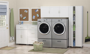 Systembuild Evolution Kendall 24" 3 Drawer Base Cabinet - White