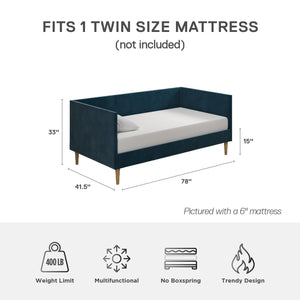 DHP Franklin Mid Century Daybed - Blue - Twin