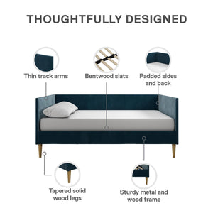 DHP Franklin Mid Century Daybed - Blue - Full