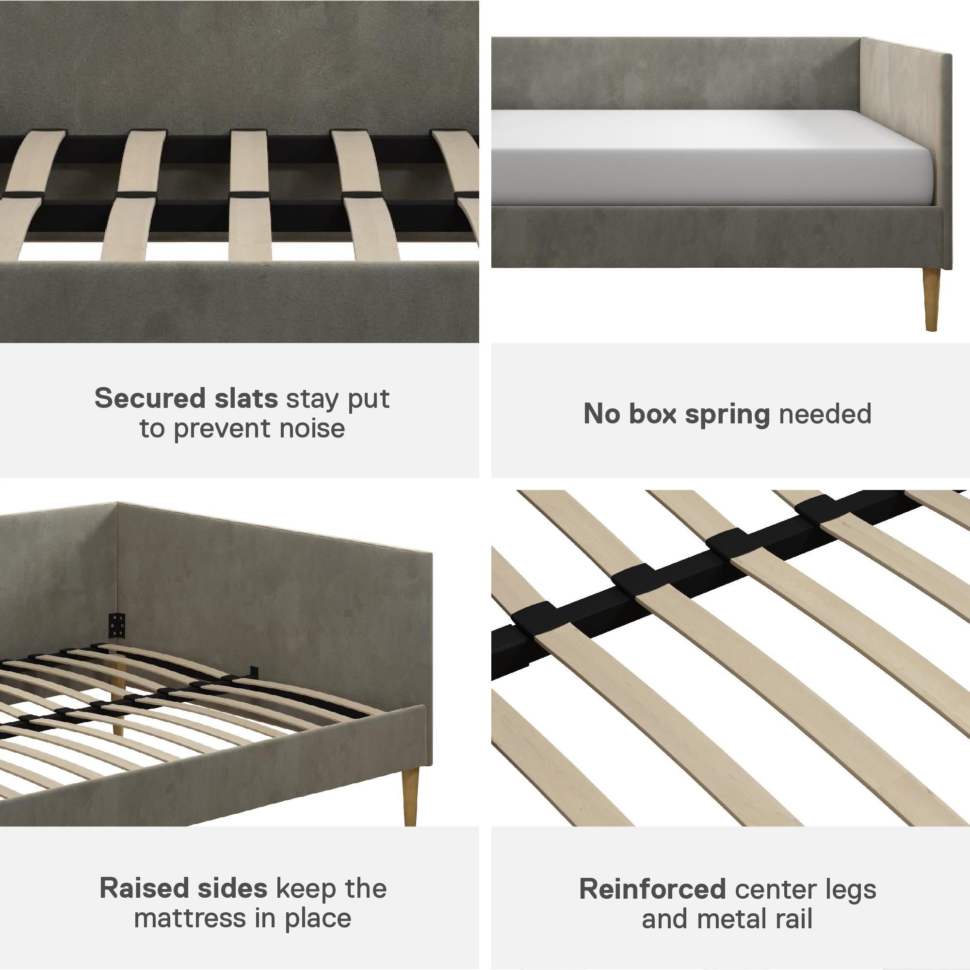 DHP Franklin Mid Century Daybed - Gray - Full
