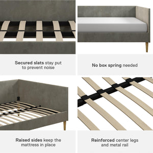 DHP Franklin Mid Century Daybed - Gray - Full