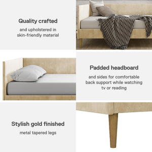 DHP Franklin Mid Century Daybed - Tan - Full