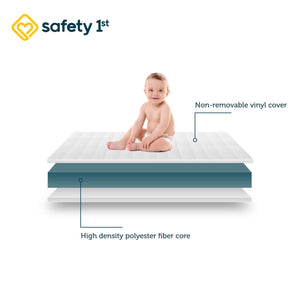 Safety 1st Little Snuggles Crib & Toddler Bed Mattress - White - Crib & Toddler Mattress
