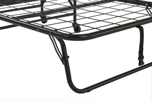 DHP Folding Cot Guest Bed with 4" Mattress - Black - Twin