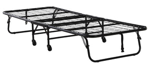 DHP Folding Cot Guest Bed with 4" Mattress - Black - Twin