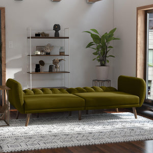 Novogratz Brittany Futon Sofa Bed - Green