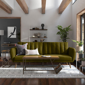 Novogratz Brittany Futon Sofa Bed - Green