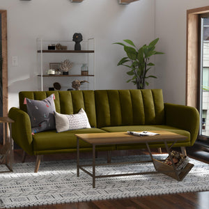 Novogratz Brittany Futon Sofa Bed - Green