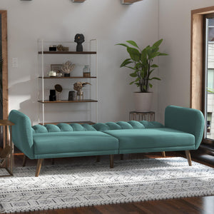 Novogratz Brittany Futon Sofa Bed - Teal