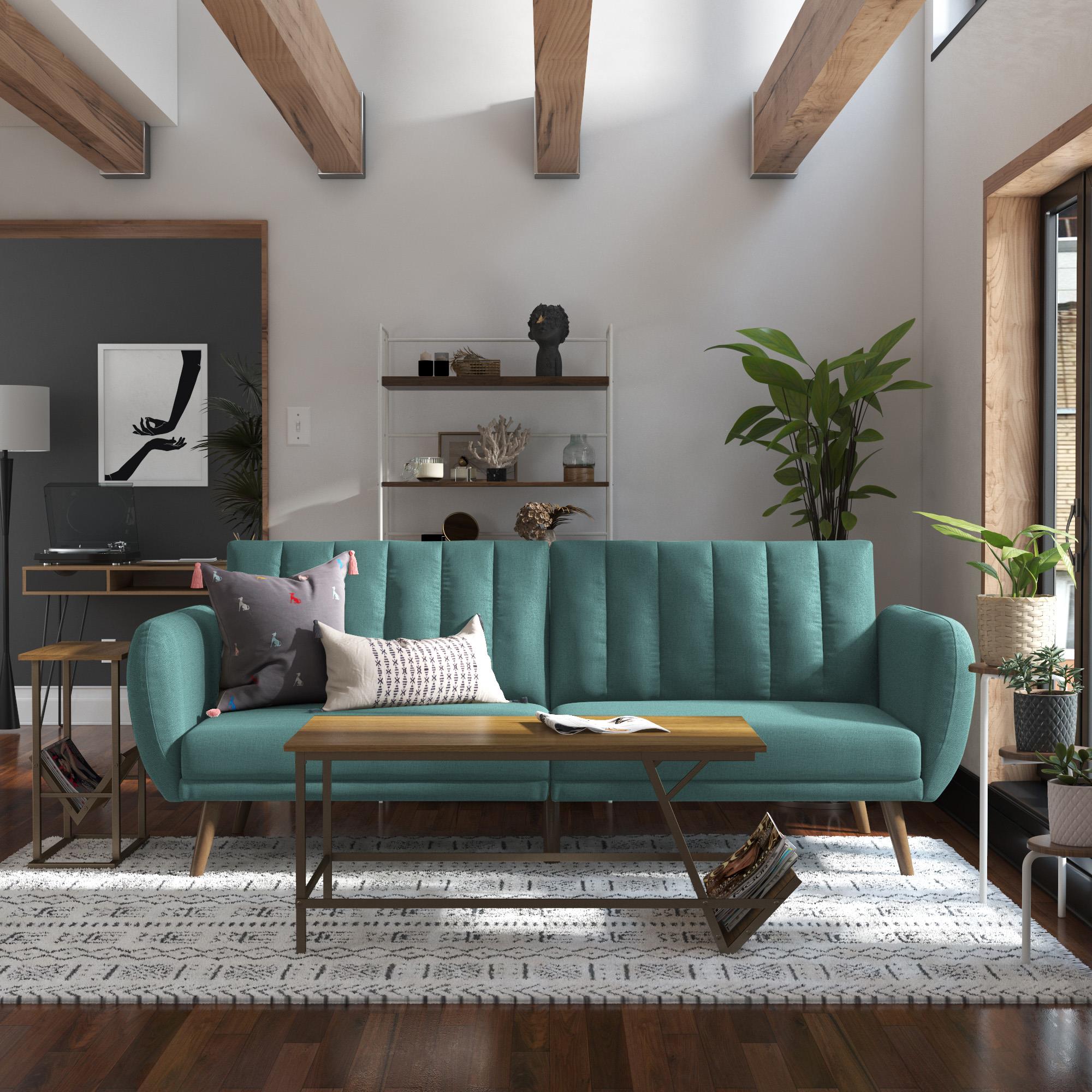 Novogratz Brittany Futon Sofa Bed - Teal