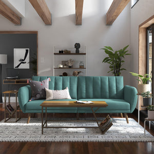 Novogratz Brittany Futon Sofa Bed - Teal