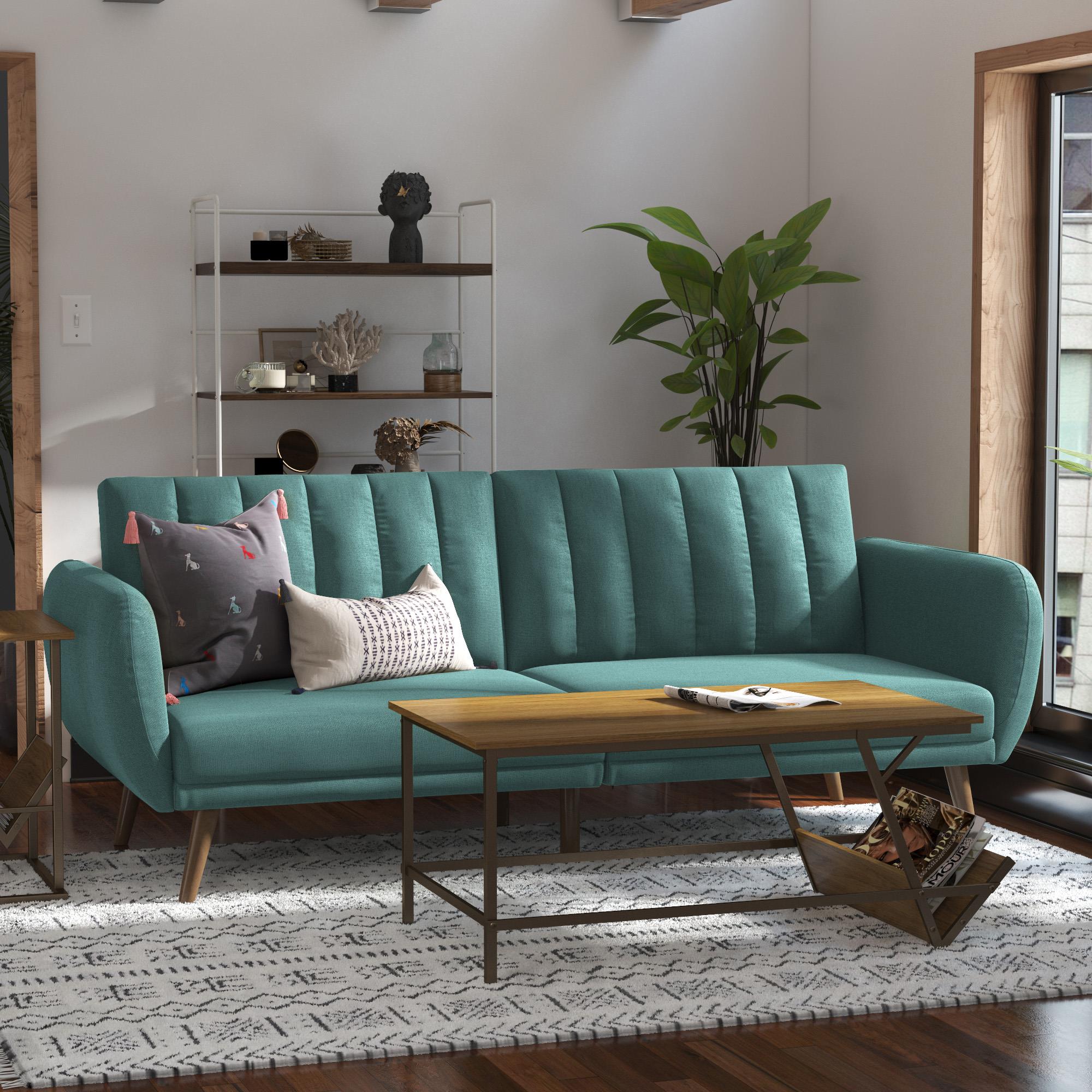 Novogratz Brittany Futon Sofa Bed - Teal
