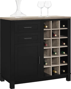 Ameriwood Home Carver Bar Cabinet - Black