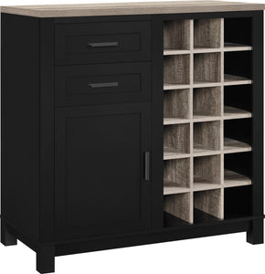 Ameriwood Home Carver Bar Cabinet - Black