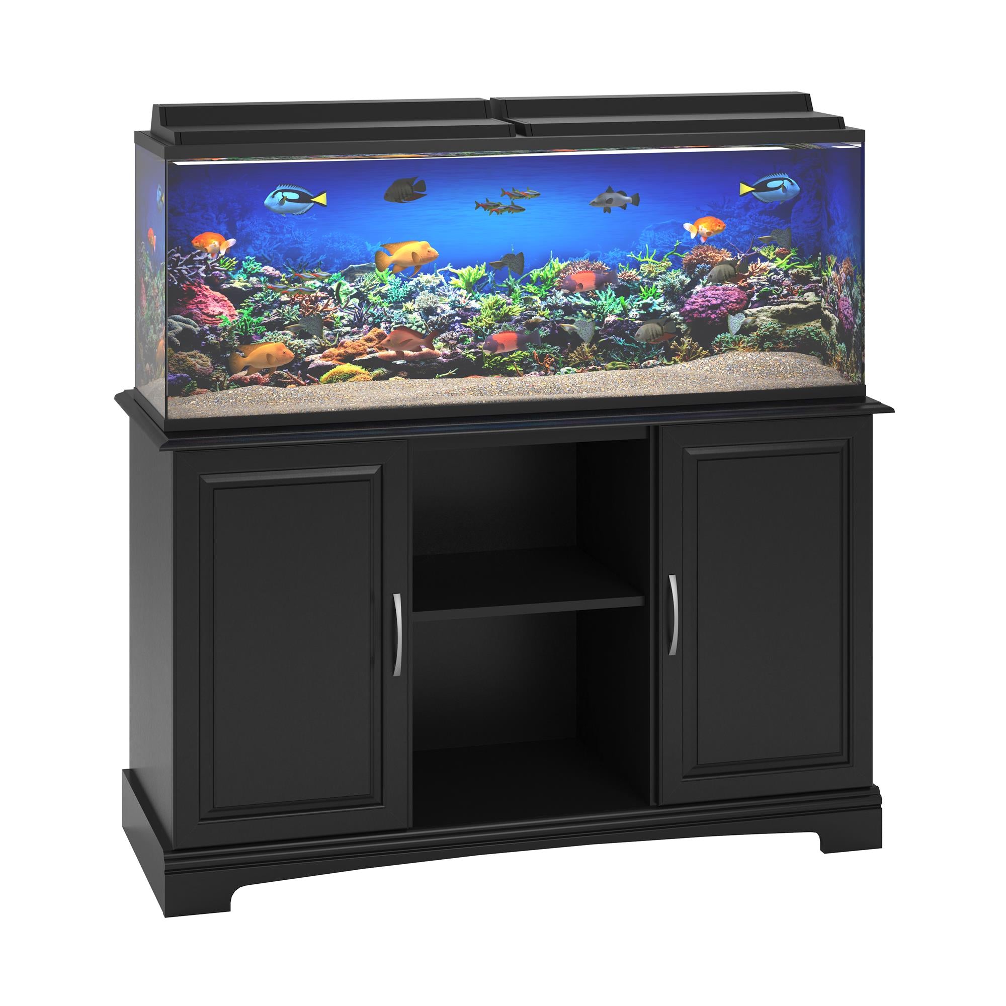 Ollie & Hutch Harbor 50 - 75 Gallon Aquarium or Terrarium Stand - Black
