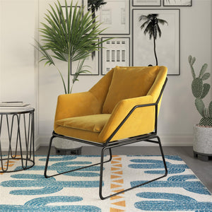DHP Avery Accent Chair - Mustard