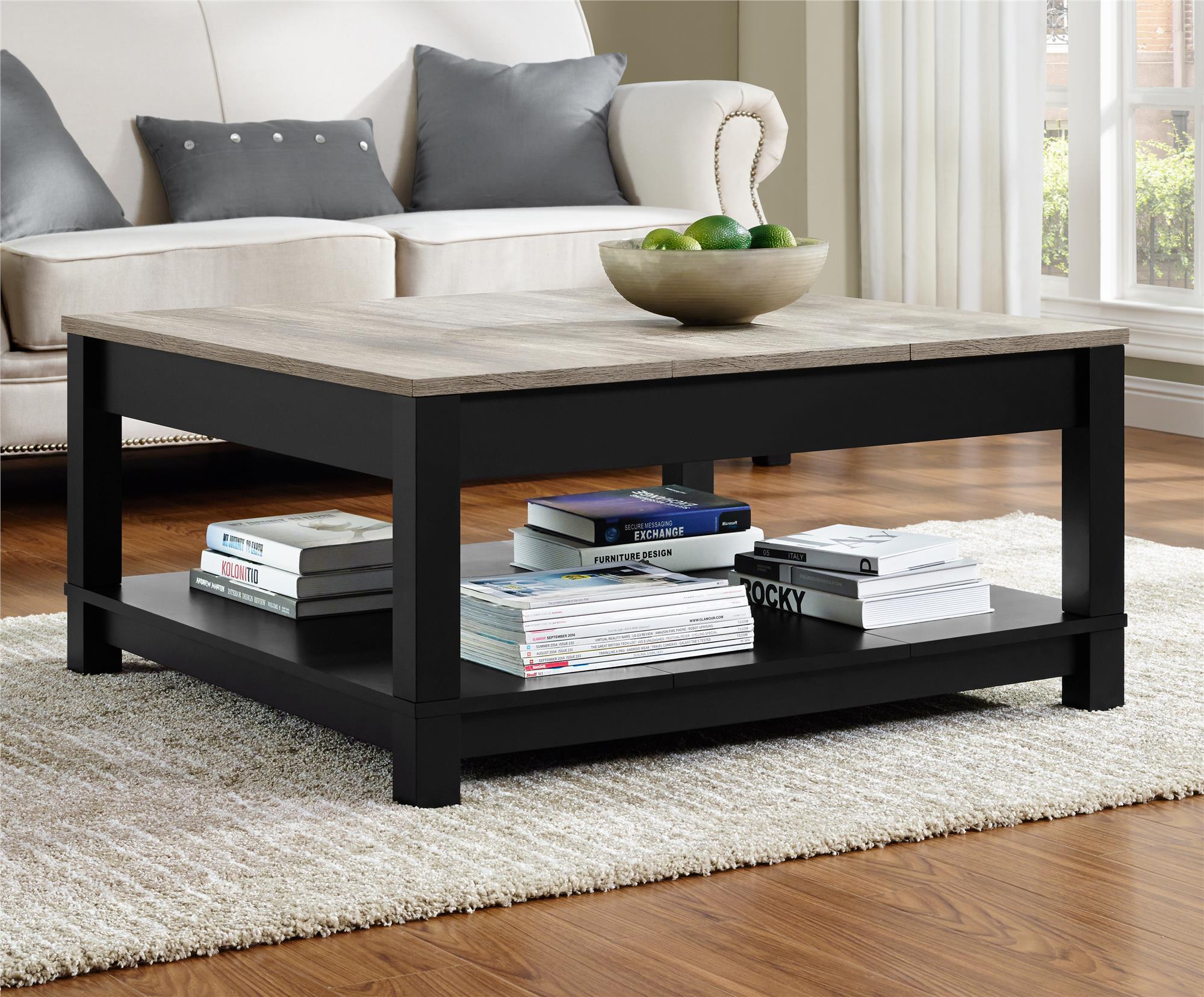 Carver Coffee Table, Black - Black