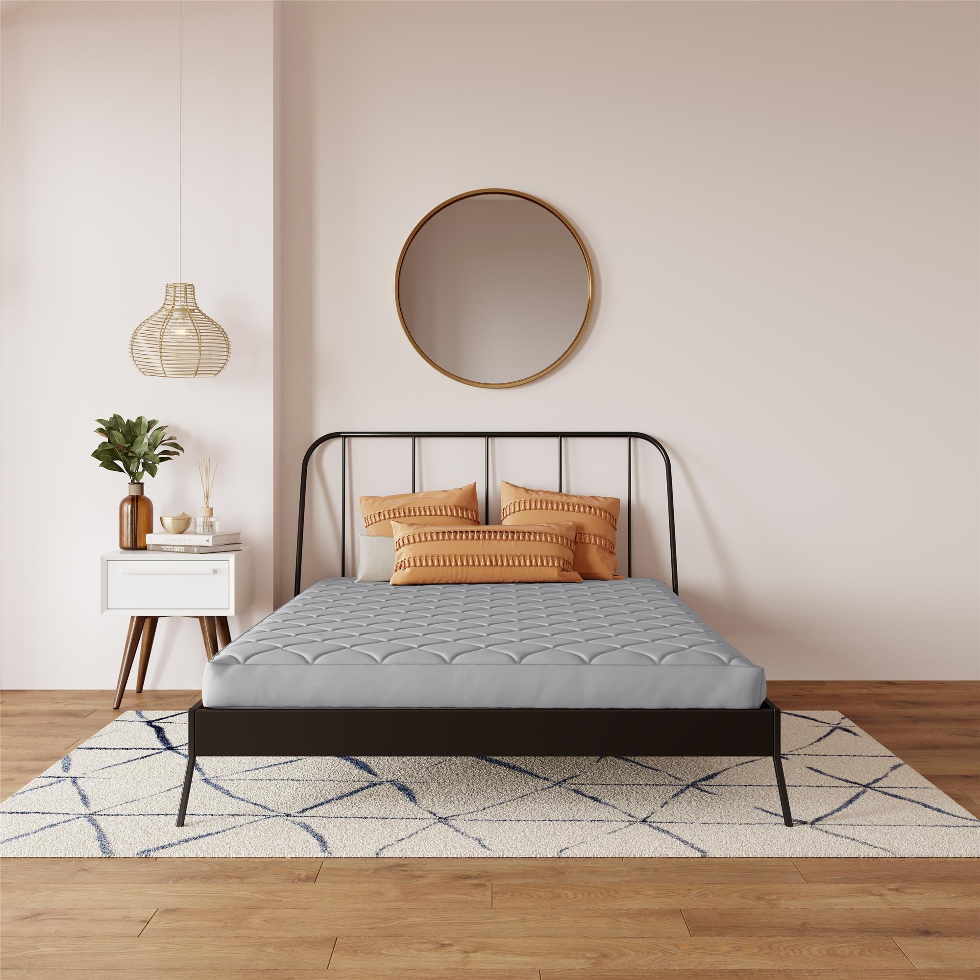 DHP 6" Twin Mattress with Machine Washable Cover - Gray - Full