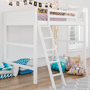 DHP Denver Kids' Loft Bed - White - Full