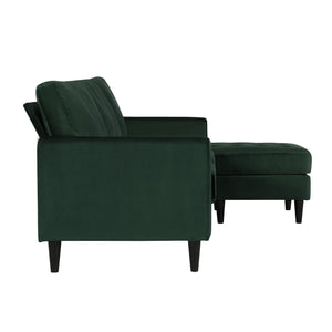 CosmoLiving Strummer Reversible Sectional Sofa - Green