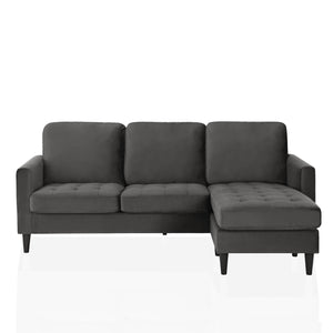 CosmoLiving Strummer Reversible Sectional Sofa - Charcoal