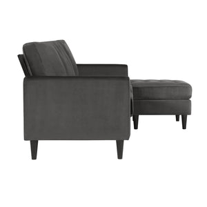 CosmoLiving Strummer Reversible Sectional Sofa - Charcoal