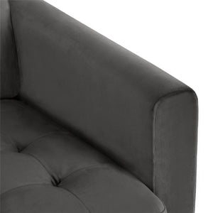 CosmoLiving Strummer Reversible Sectional Sofa - Charcoal