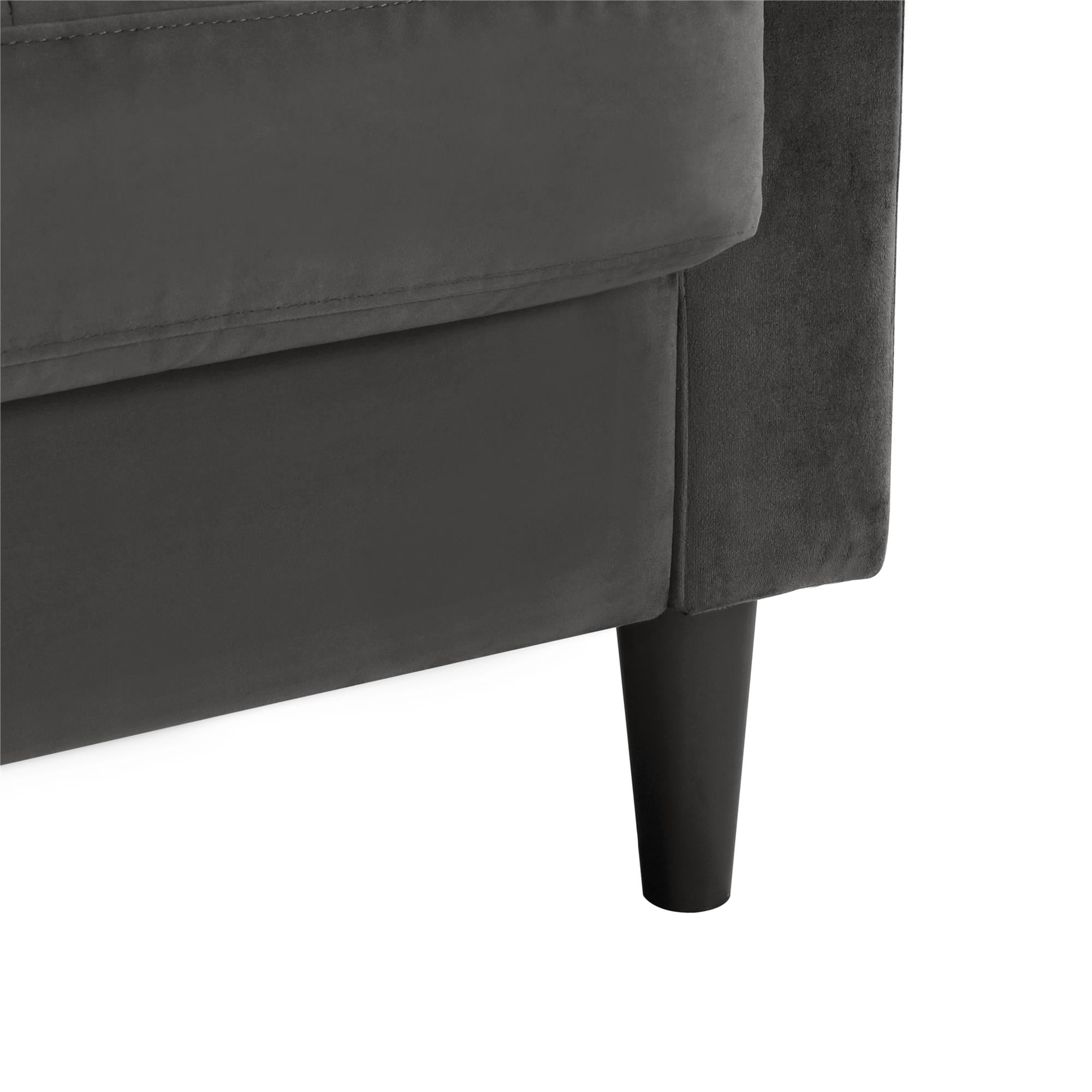 CosmoLiving Strummer Reversible Sectional Sofa - Charcoal